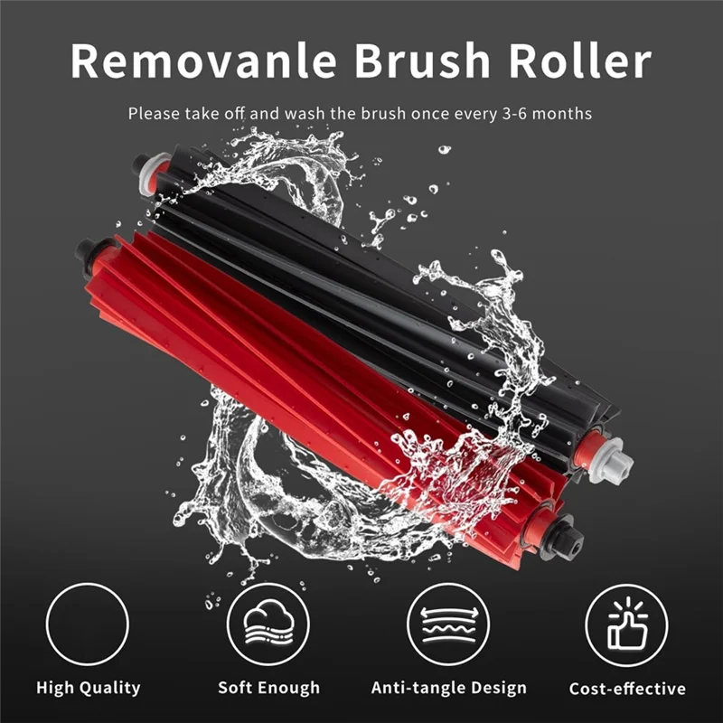 

Accessories Kit For Roborock Qrevo Master/Slim Robot Vacuum Cleaner Parts Main Side Brush HEPA Filters Mop Pad Dust Bags-A68E
