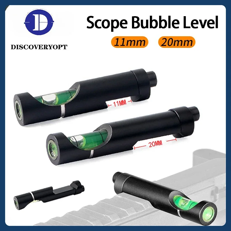 

Tactical Scope Bubble Leveler Optical Scope Mounts for 11mm/20mm Picatinny Rail Rifel Leveling Tool Kit Hunting Accessories