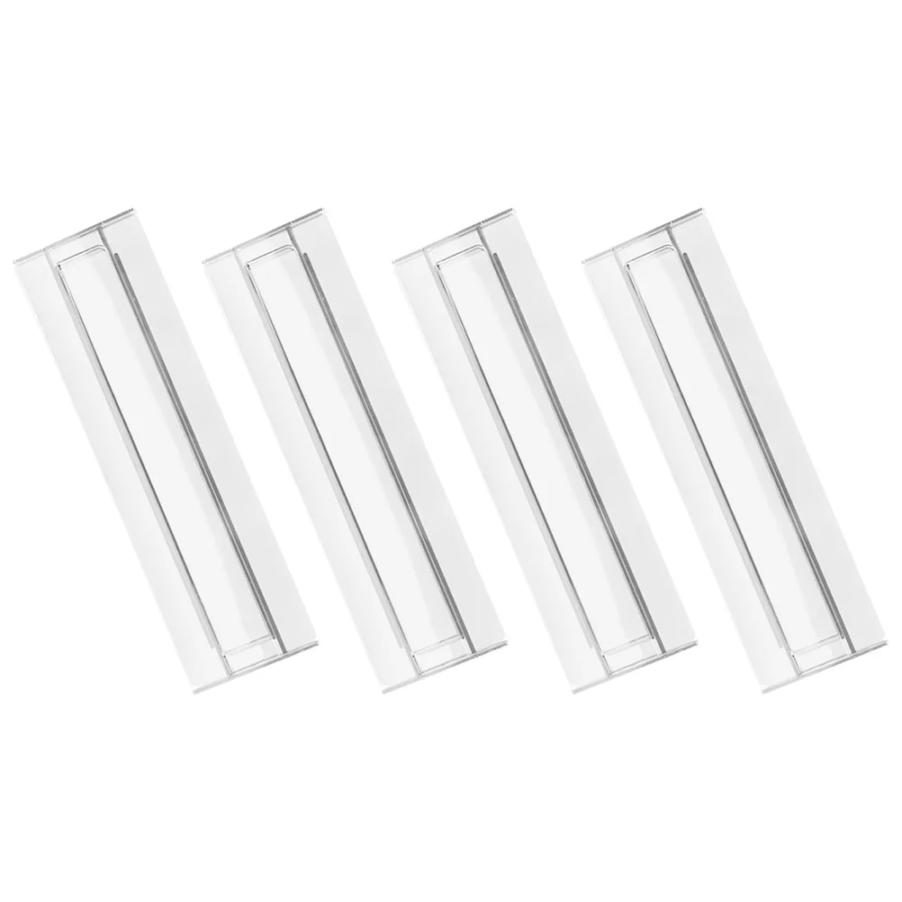 4 قطعة لوحات تقسيم الأدراج مقسم بلاستيكي قابل للتعديل لفواصل أدراج الملابس منظم قابل للسحب الملابس الداخلية الجوارب #6