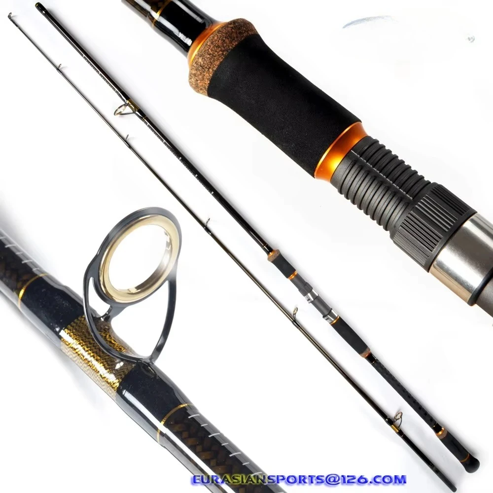 

Eurasia Sports can be customized and flexibly adjusted C.W.60-180g never break rotating hard sea fishing carbon rod
