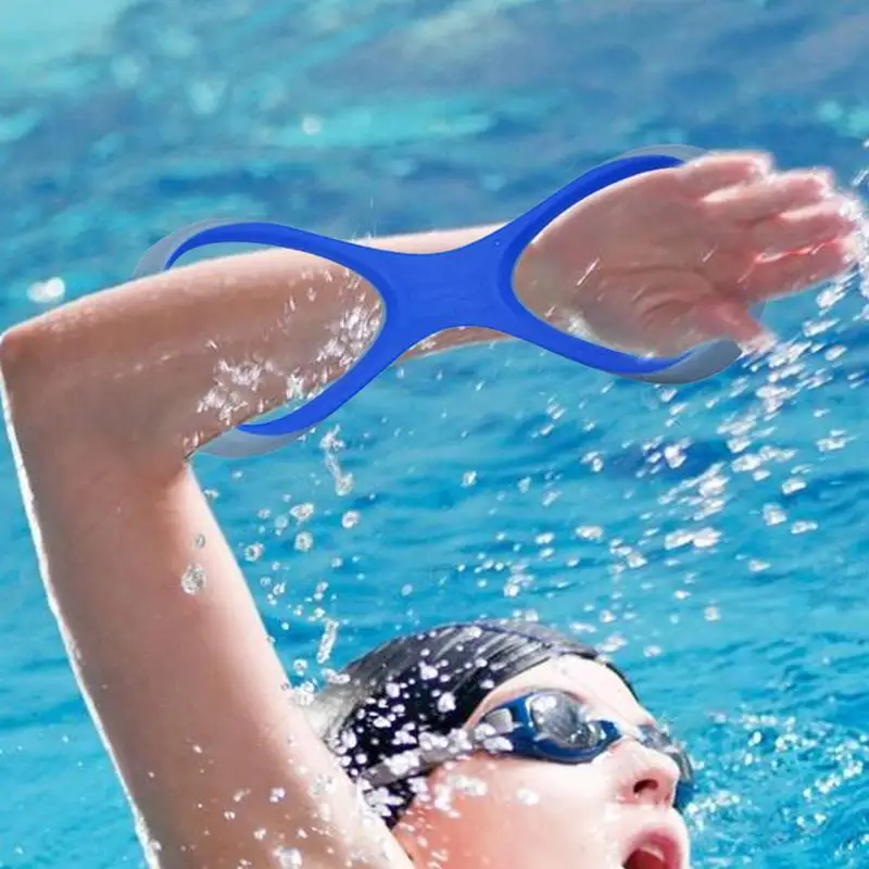 Corrector de codo para Entrenamiento de natación, aleta correctiva de seguimiento de avambrazo en forma de 8, soporte de brazo de estilo libre, equipo auxiliar, 2 uds.