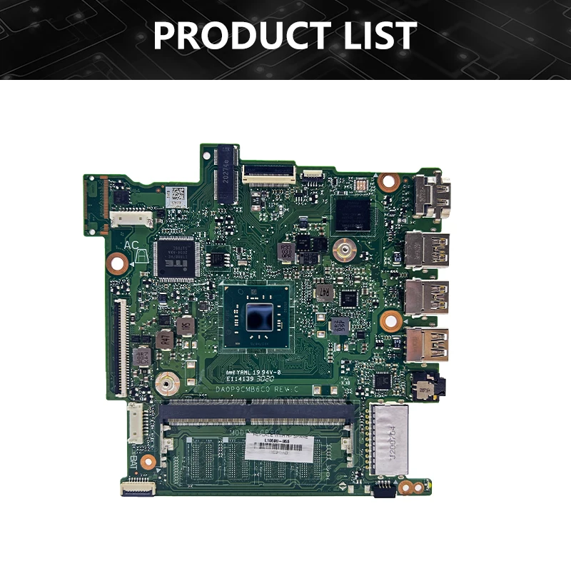 Mainmainboard untuk HP Chromebook 14-cb L65728-601 L65953-601 Laptop Motherboard dengan CPU N4020 64G-SSD 100% tes OK