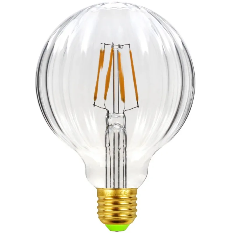 Special-shaped Lamp Watermelon Gold Transparent Home Hotel Restaurant Creative Personality LED Hard Filament Bulb