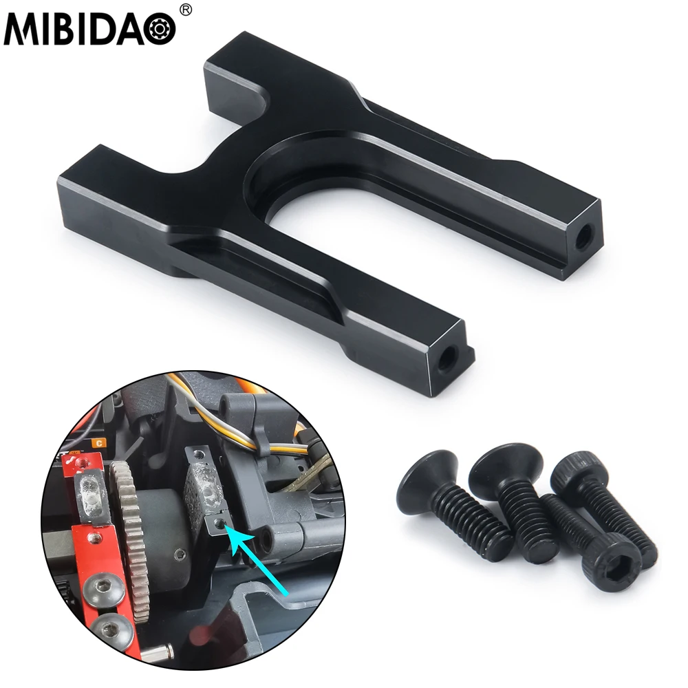 MIBIDAO RC Crawler Metal Motor Mount Holder For 1/7 Felony 6S BLX Street Bash All-Road Muscle Car Upgrade Parts