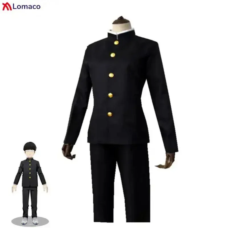 Mobu Saiko Hyaku mob psyfor 100 kage315o cosplay costume men daily casual suit black outfit