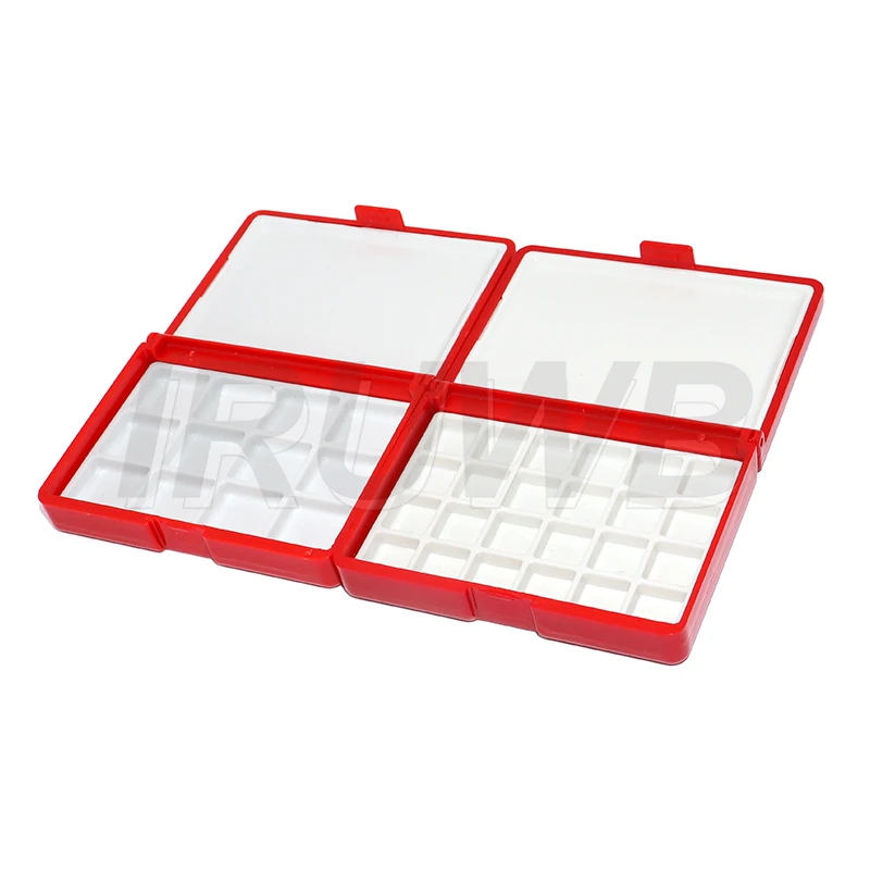 1PCS Portable Plastic Multi-function Painting Box Empty Watercolor Palette Watercolor Oil Acrylic Gouache Paint Subpackage