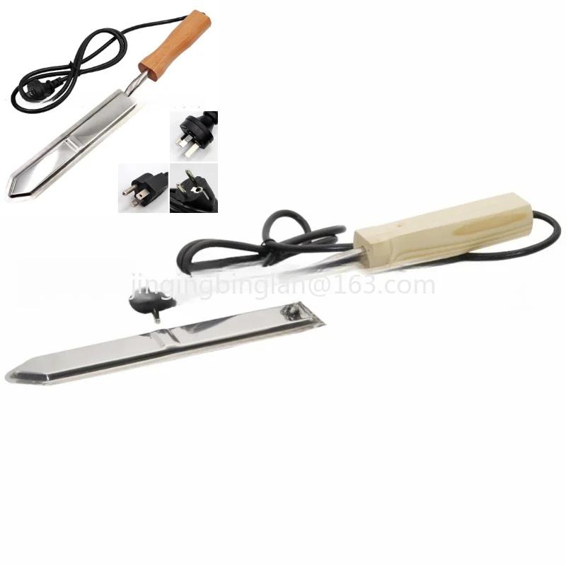 Factory direct electric knife heating constant temperature wood handle stainless steel Z-shaped honey cutting tool
