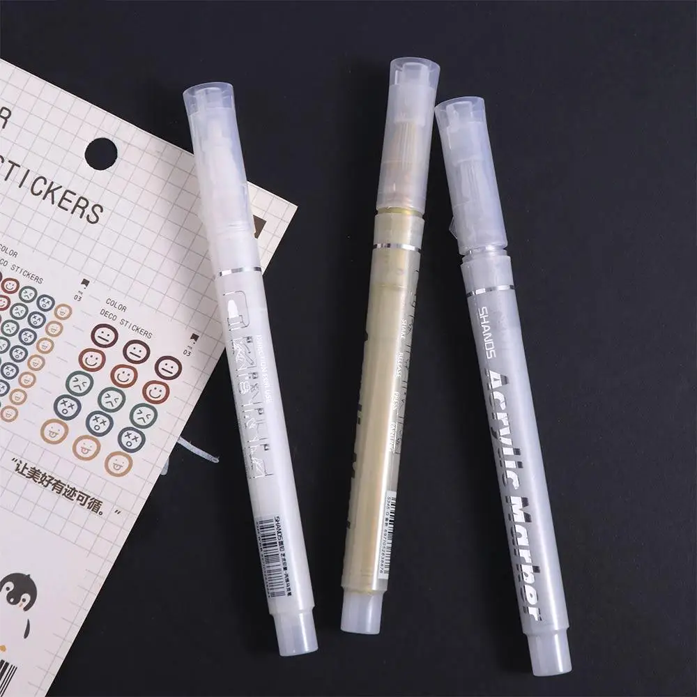 

Archival Ink Art Marker Fine Line Pens Hook Liner Pens High Gloss Pen Gel Pen 0.8MM White Painting Graffiti Pens