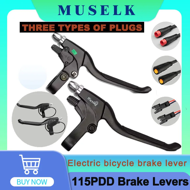 115PDD Brake Lever, 1 Pair of Electric Bicycle Brake Handles, Bicycle Accessories, Brake Tools