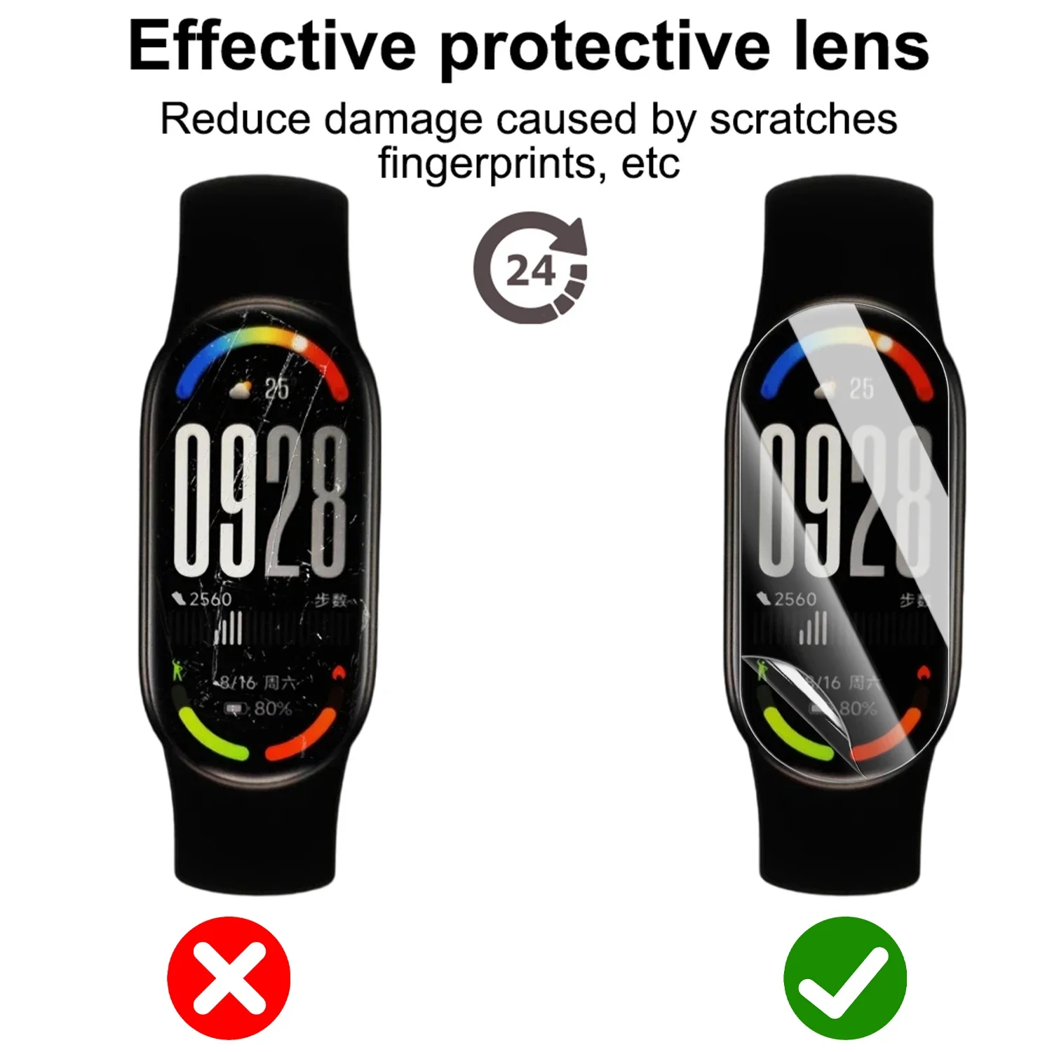 Soft Screen Protector for Xiaomi Mi Band 10 Anti-scratch Hydrogel Film HD Clear Full Coverage Soft Protective Film Accessories
