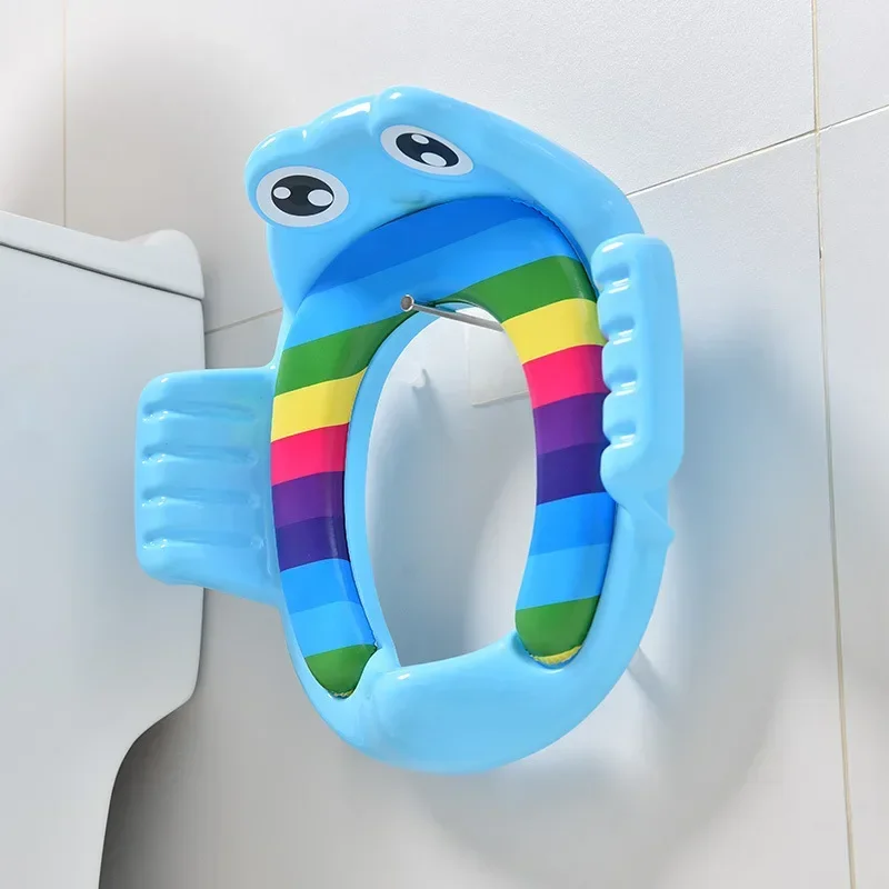 Baby Child Potty Adjustable Toilet Trainer Seat Step Stool Ladder Training Chair Comfortable Cartoon Cute Toilet Seat