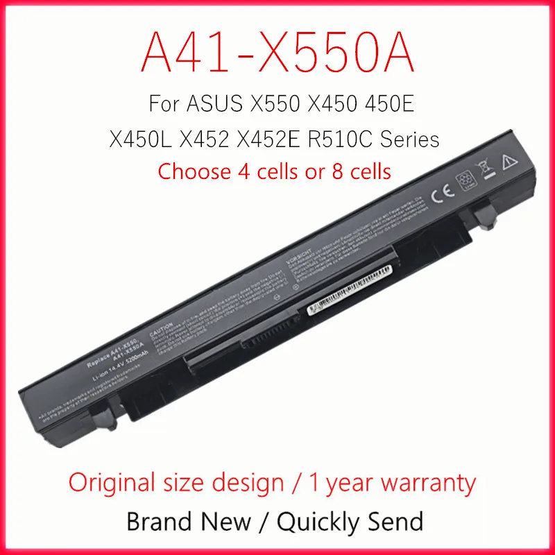 A41-X550A Batteria Del Computer Portatile Per ASUS X550 X550C X550B X550V X550D X550C X550CA X550CC X550CL X450 X450C X450CA X450CC X450CC X450CP