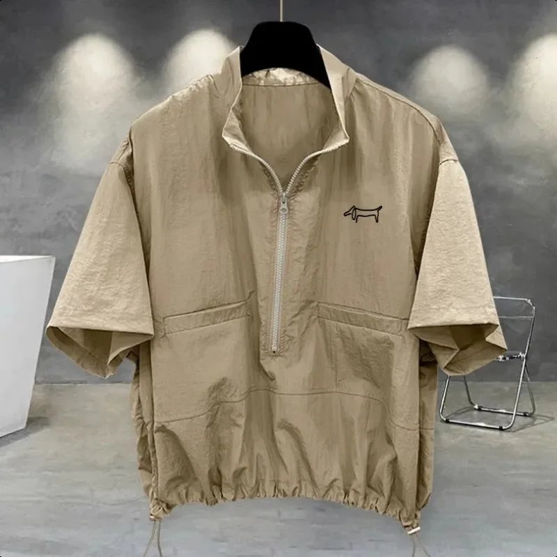2026 Golf Wear Men's Golf Jackets Summer Quick Dry Breathable Lapel Short Sleeve T-shirt Top Luxury Brand Men Golf Shirt