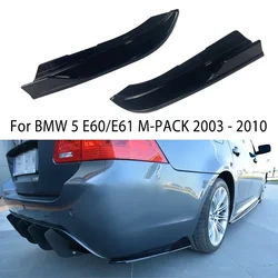Rear Side Splitters for Bmw E60 / E61 M-Pack 2003-2010 Car Rear Bumper Side Spoiler Splitter Diffuser Protector Bodykit Trims