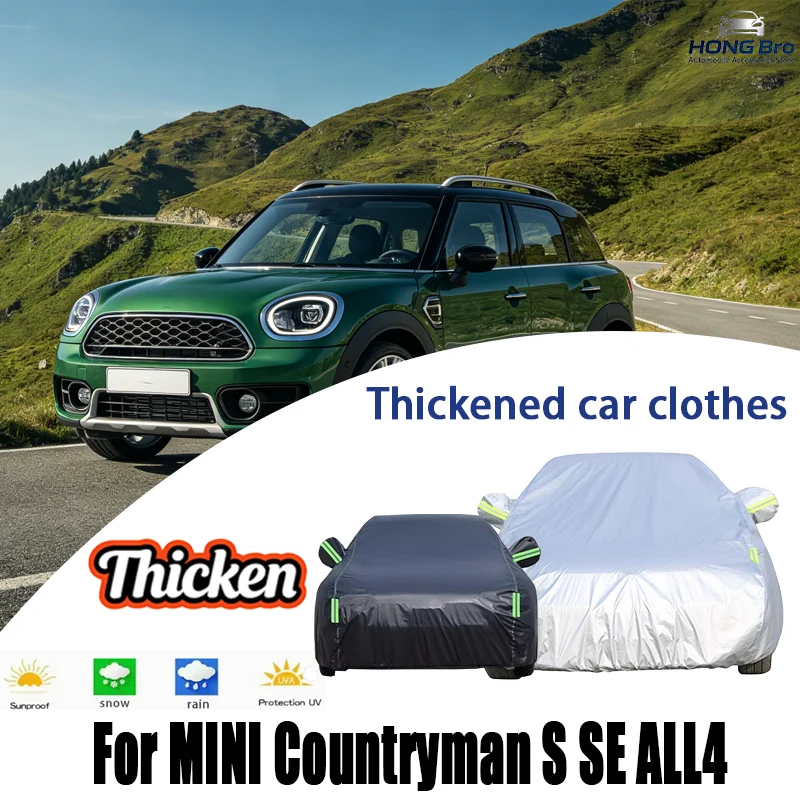 

For MINI Countryman S SE ALL4 Outdoor Car Cover With Reflective Strips, Waterproof Snowproof Dustproof UV Protection