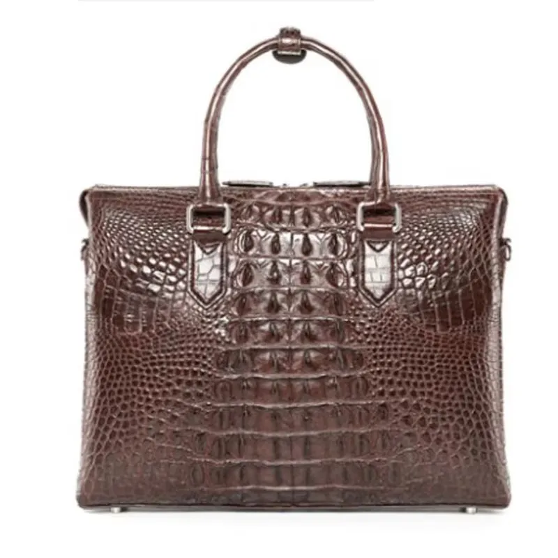 hanlante new crocodile handbag men single shoulder bag business men bag men big bag office male bag