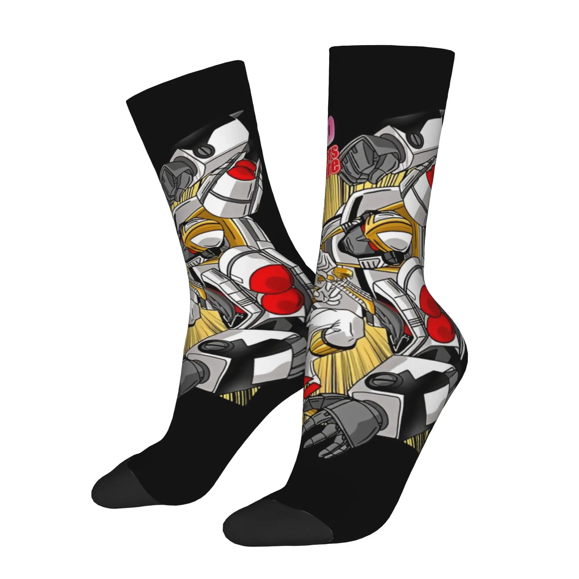 sports socks Power Rangers Vintage  Hip Hop Novelty Seamless Crew Crazy Sock