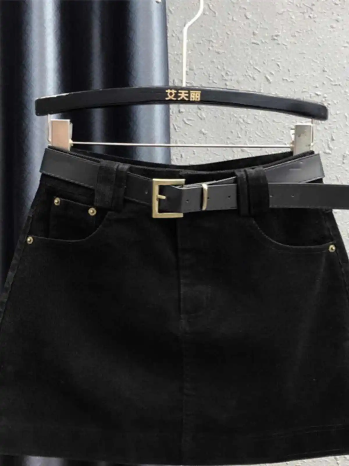 Minifalda acampanada marrón para mujer, faldas de micro pana de cintura alta Harajuku Y2k, falda Vintage de verano de los años 90, ropa de moda de los años 2000 2025