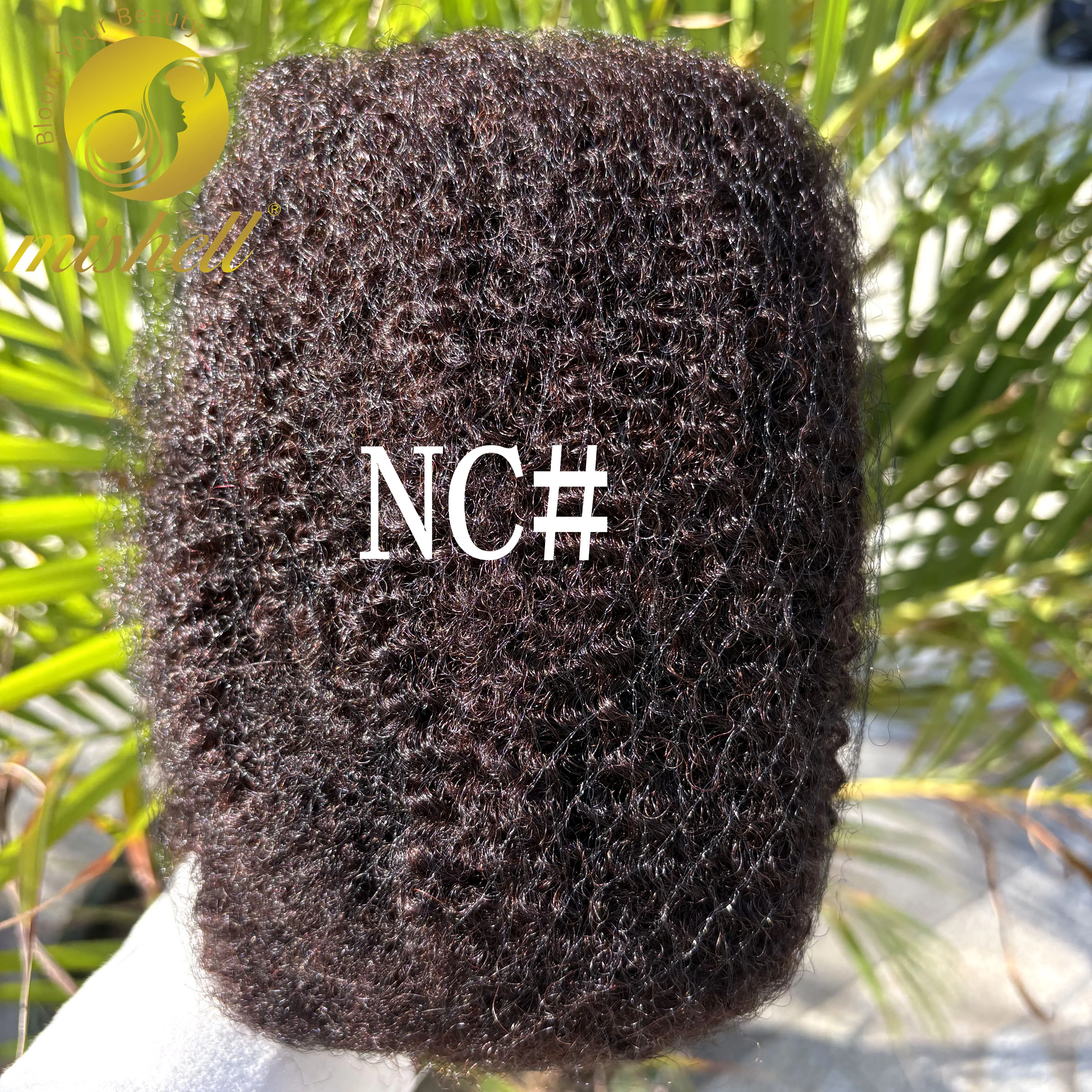 وصلات شعر بشري أفرو غريب طبيعية 4C بدون لحمة 30/50 جرام حزمة 10-18 بوصة ريمي برازيلي لتضفير Locs الصغير