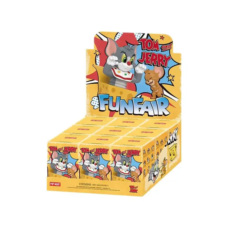 

Popmart Tom And Jerry Funny Park Series Collectible Figure Blind Box Anime Desktop Decoration Toy Gift for Kids And Fans