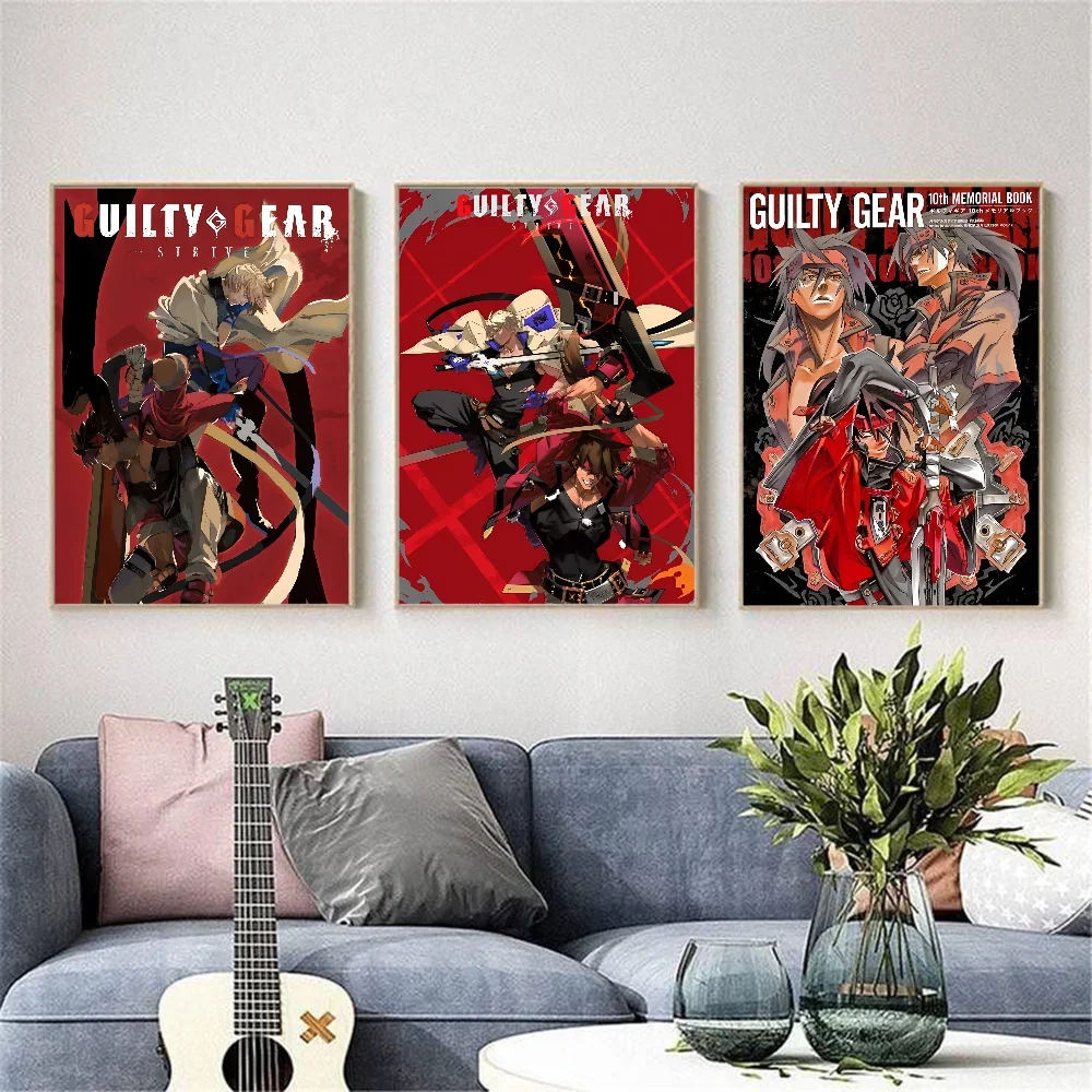 مذنب جير لعبة أنيمي المشارك الجمالية قماش اللوحة الملصقات والمطبوعات جدار صورة فنية لتزيين غرفة المعيشة