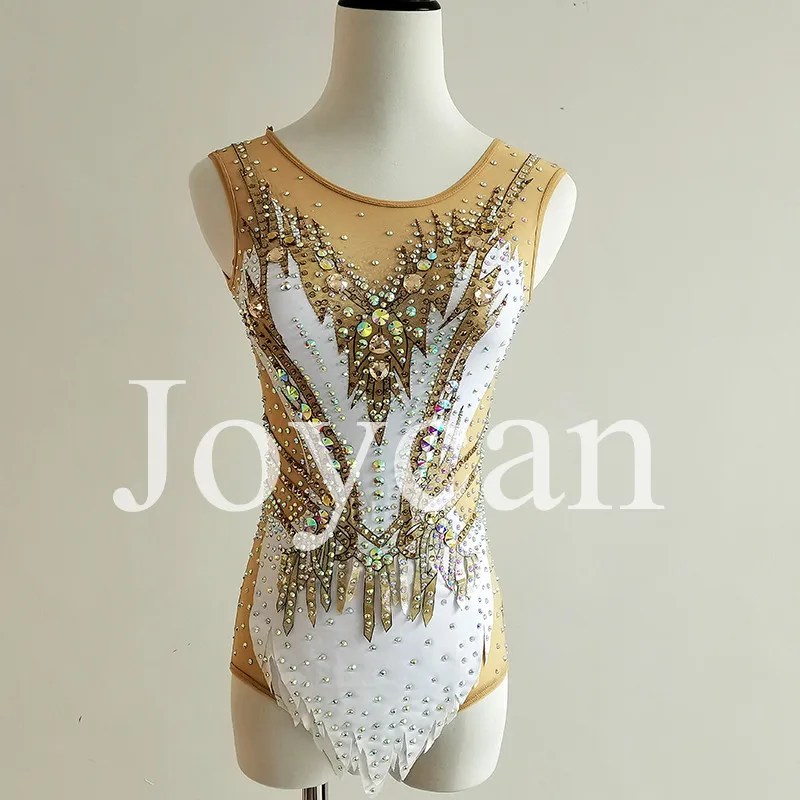 

Униформа для ритмической гимнастики JoyCan для девочек/женщин, танцевальная одежда из спандекса, специально разработанная для соревнований JC267