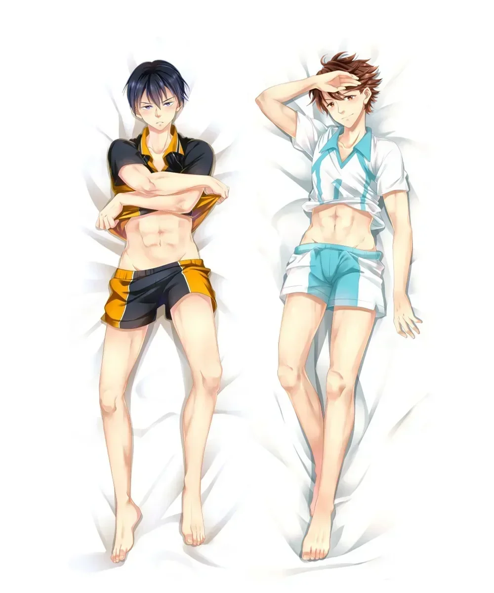 180cm Japan Anime Dakimakura Haikyuu Volleyball Haikyuu! Pillowcase Hugging Body Pillow Cover Boyfriend Long Backrest Bed Pillow