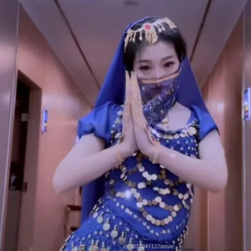 Belly Dance อุปกรณ์เสริม Props - Veil อินเดียเต้นรําชุด Veil Props ใหม่ Plum Blossom ผ้าพันคอ Face Mask