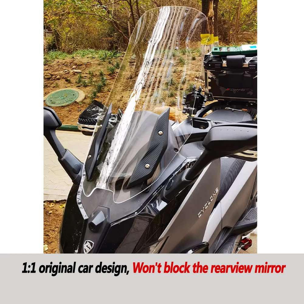 For CYCLONE RT3S High Quality Modified Windshield Exploration Edition Modified Transparent Front Windshield Accessories