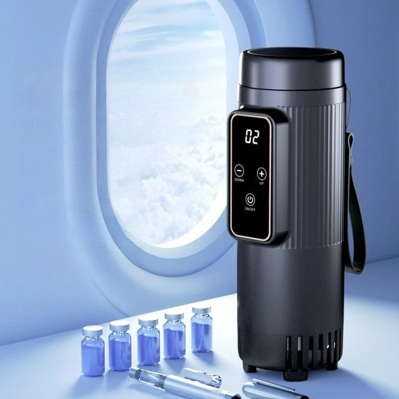 Insulin Refrigerator Portable Rechargeable Outdoor Cooler Flask Car Home Dual Use Small Drugs Special Mini Refrigerator