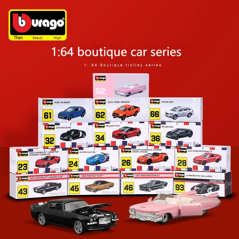 Hot Sell Bburago 1:64 Porscha 911 Gt2 Rs Alloy Miniature Car Model Toy Diecast Vehicle Enthusiasts Collection Kid Christmas Gift