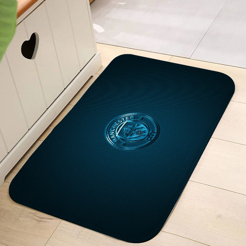 Door Mat for Hallway on the Floor Manchester City Fc Kitchen Rug Outdoor Doormat Entrance Door House Carpet in the Bedroom Mats