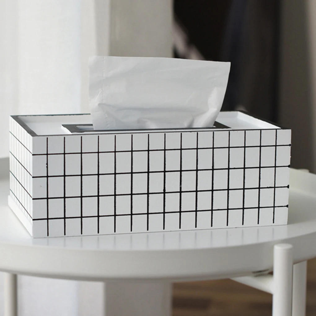 Printing Paper Rack Elegant Royal Office Car Home Rectangle Shaped Tissue Box Container Towel Napkin Tissue Holder