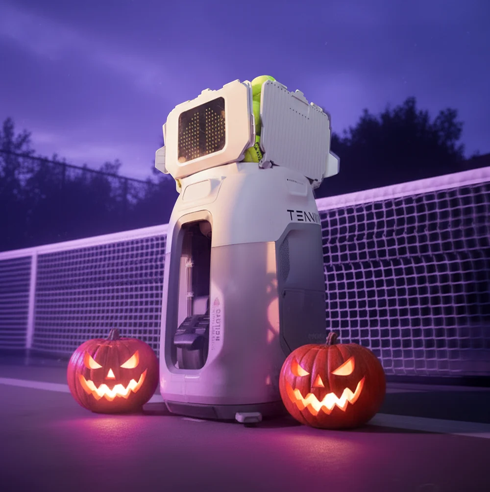 Tenniix Tennis Ball Machine Vision-Based AI Tennis Robot Training Portable Tennis Ball Launch Training Shooting Machine