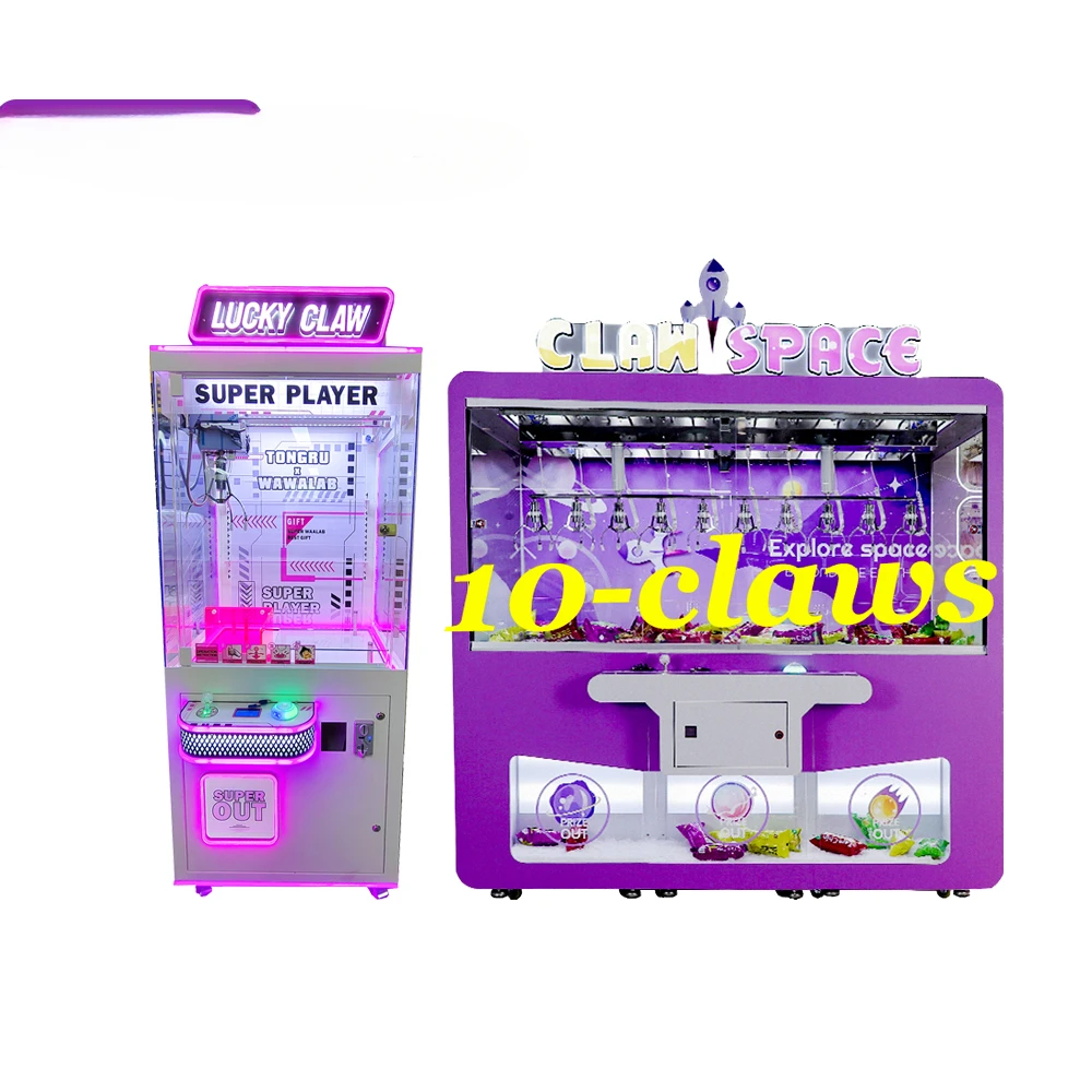 Customized Toy Claw Machine Prizes Refill Claw Crane Coin Operation Real Money