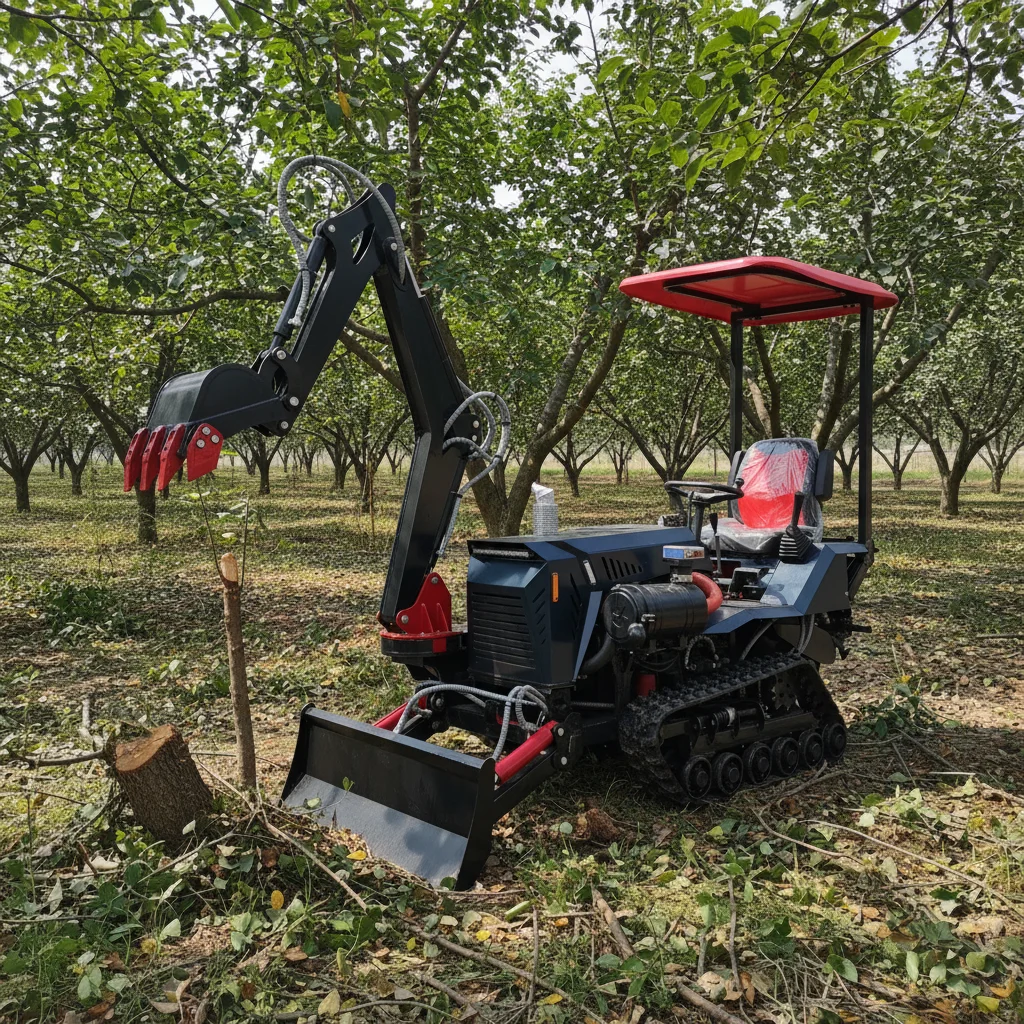 

Mini Rubber Track Crawler Tractor Agricultural Farm Cultivator Small Diesel Tractor For Garden Orchard Plowing Tilling