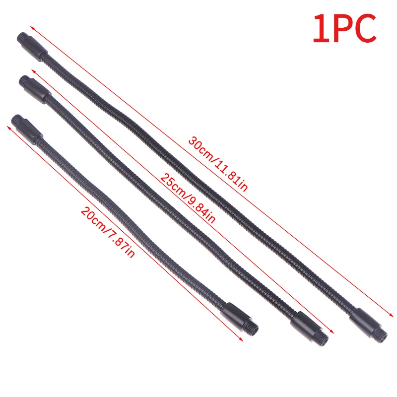1Pc LED Gooseneck Metal Hose Dia 6MM Bendable DIY Black Shaping Universal Soft Tube For Table Lamp Spotlight Floor Lamp.