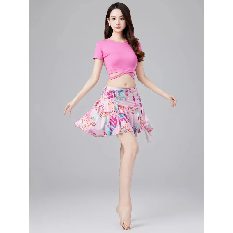 

New 2025 Belly Dance Skirt Bot Wear Practice Costume ort f-length Spring Summer Women's Fitn Clothing Eastern Danc