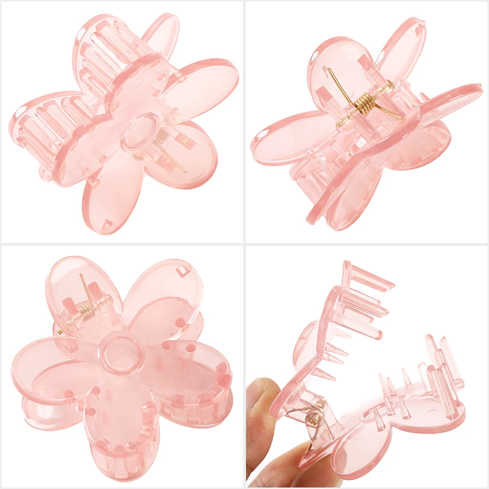 Molans Sweet Flower Shape Hair Clip for Women Girls Hair Claw Chic Barrettes Claw Crab Hairpins Styling Bohemia Hair Accessories