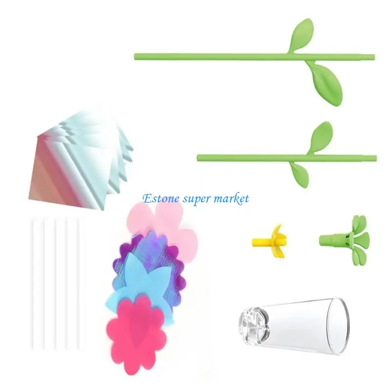 090B Sáng Tạo Hoa Máy Làm Hoa Dập Nổi Máy Mầm Non Mẫu Giáo Lớp Học Đồ Chơi Thủ Công Trẻ Quà Tặng Sinh Nhật