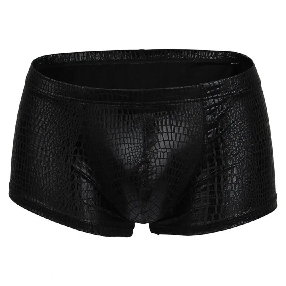 Snake Skin Pattern Boxer Shorts Men\'s Underwear Underpants Breathable Sexy Slim Panties Male Underpants Lingerie L-6XL