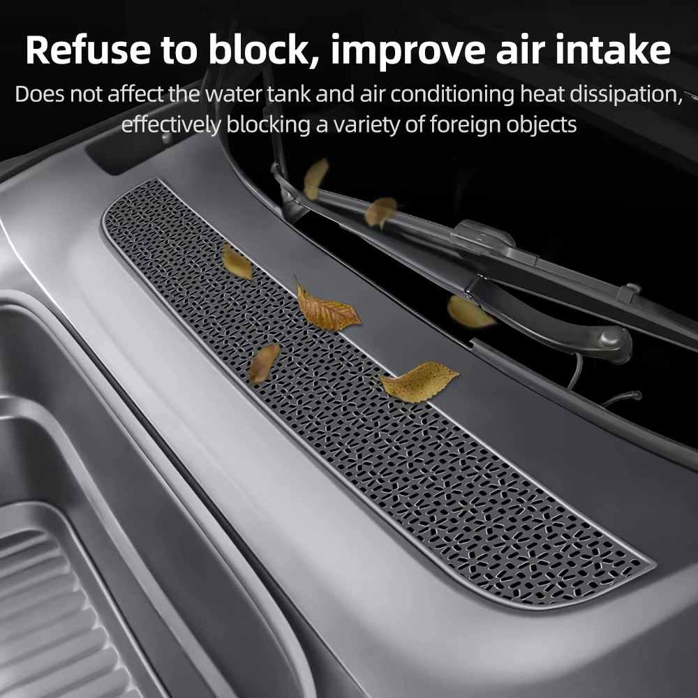 For Tesla 2019-2024 Model 3 Y Integrated/Split Air Inlet Protective Cover Insect-proof Net Front Air-conditioning Intake Grille