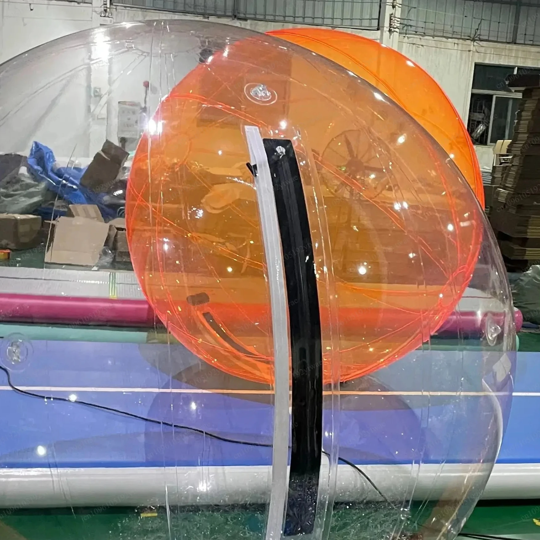 2m TPU Inflatable Human Hamster Zorb Roller, Giant Water Walking Ball for Pool and Water Park Use