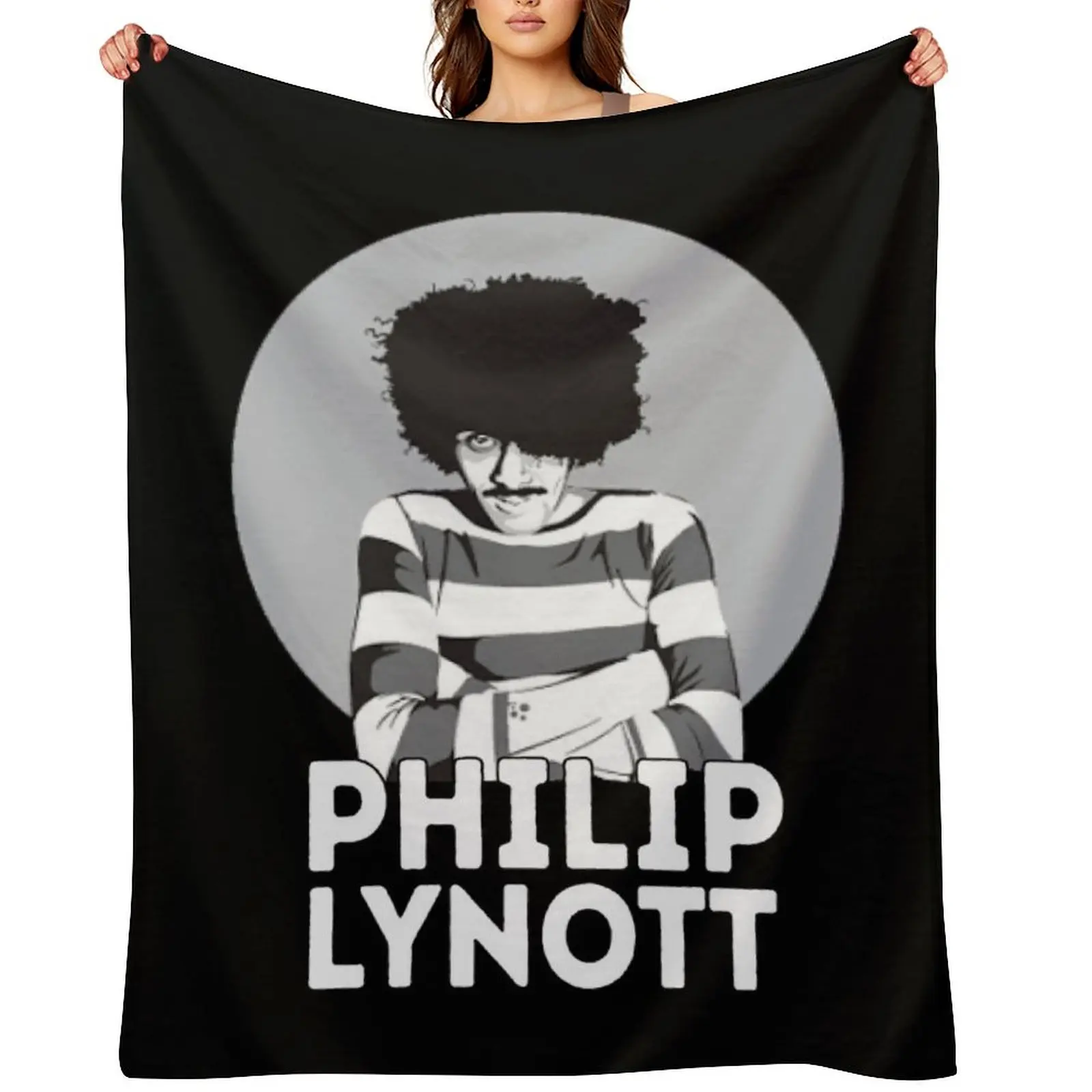 

Phil Lynott , lizzy lover Throw Blanket Cute halloween Custom Blankets