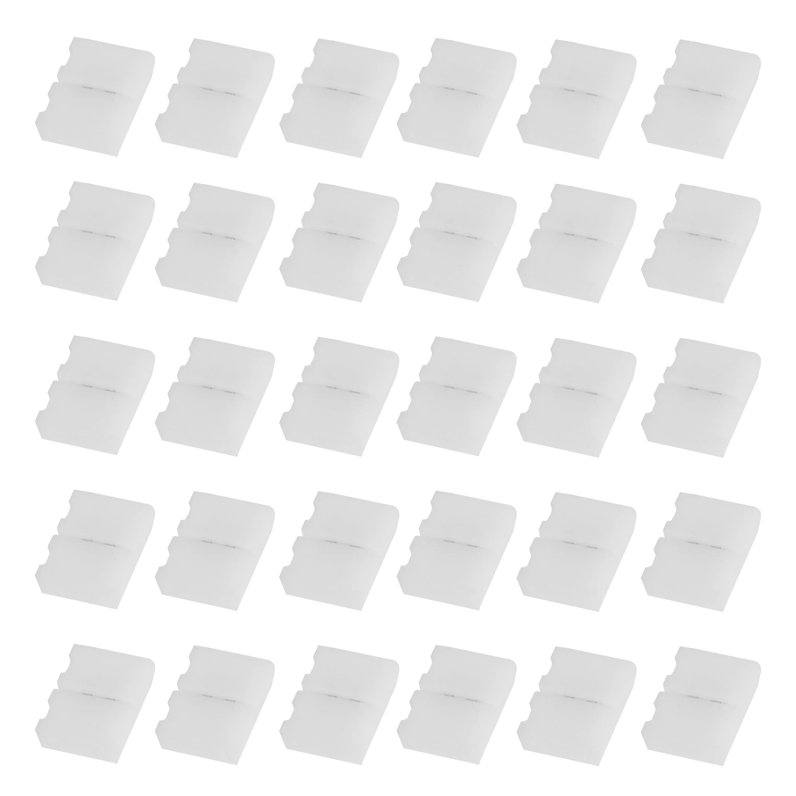 

100 pcs LED Strip Connector Solderless 8MM Bare Board Snap Down Heat Resistant Plastic Gapless Adapter Light Strip Connectors