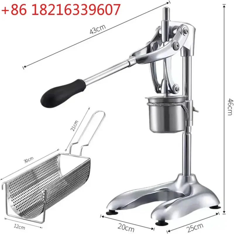 YAO Mashed Potatoes Fried Chip Super Long French Fries Maker Machine Long Potatoes Fried Chips Extruders Manual Long Potato Mach