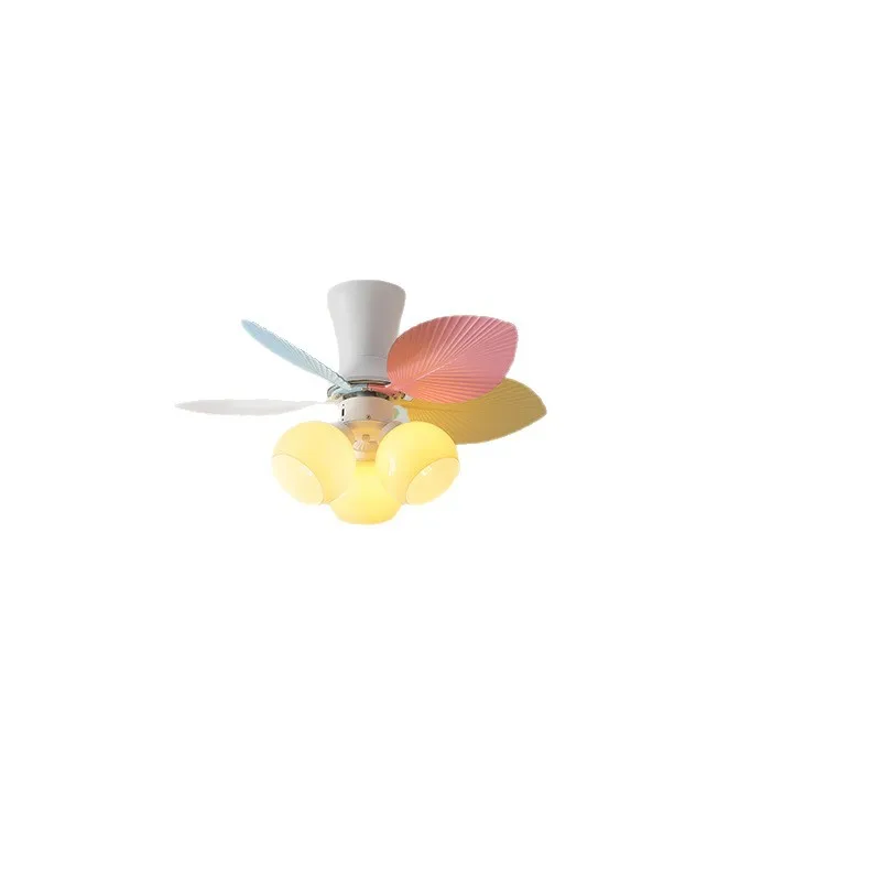 French Retro Master Bedroom Fan Light Cream Style Light Luxury High-end Ceiling Fan Light Dining Room Living Room Study Ceiling
