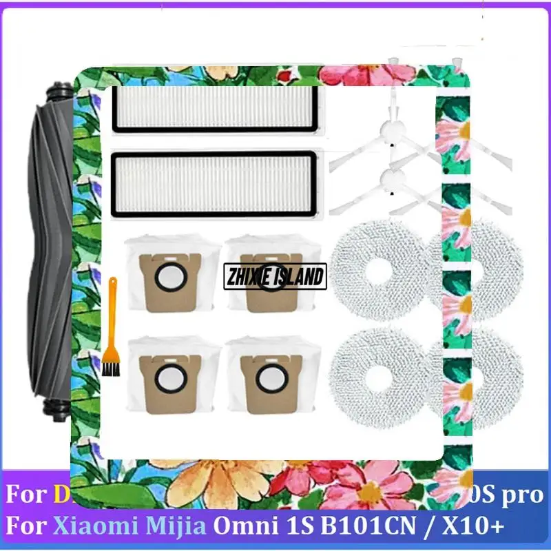 

Main Side Brush Filter Mop Parts For Dreame L10S Ultra / S10 Pro For XIAOMI Mijia Omni 1S B101CN Robot X10+ Robot Vac Cleaner
