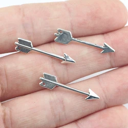 Newest 20 Pieces 6*26mm Mixed Alloy Antique Silver Color Ancient Bow Arrow Wicca Charms Pendant Accessory For DIY Jewelry Making