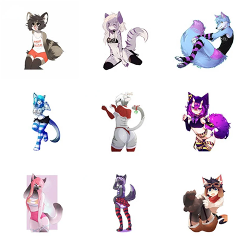 

Femboy Hooters Furry Cartoon Car Stickers Vinyl Waterproof Graffiti Decals Occlusion Scratch Motorcycle Camper Decals